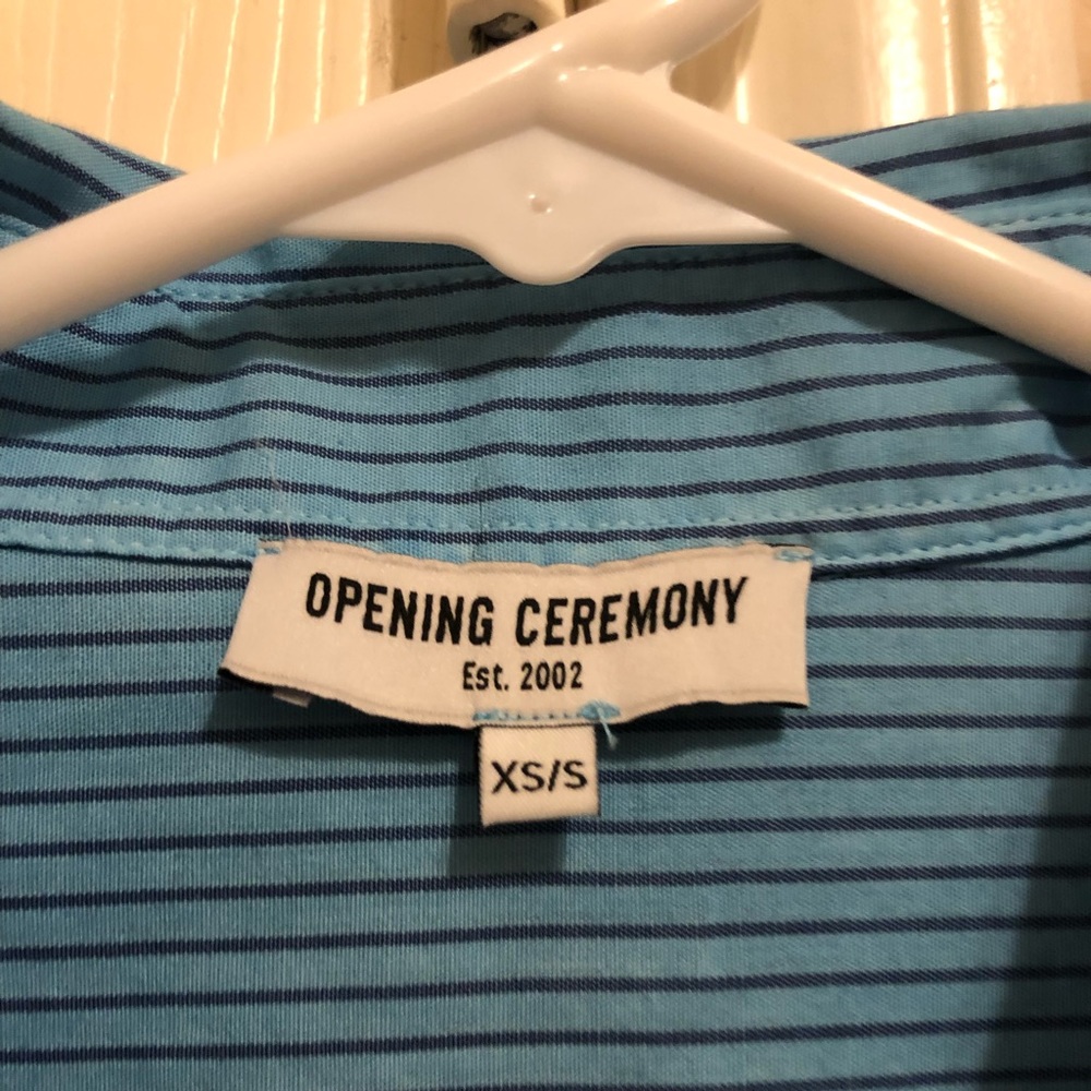 Opening Ceremony feather button down - Picture 2 of 2